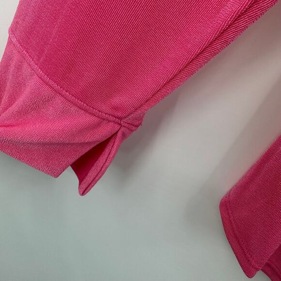 Cato blouse button front stretch ruched slinky travel pink 22W-24W NEW - Picture 4 of 7